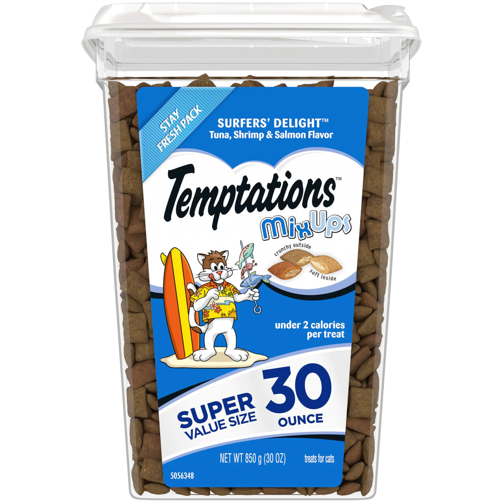 MixUps Seafood Medley Cat Treats 30oz Tub