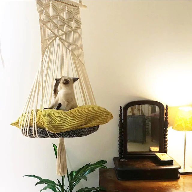 Artisanal Lace Cat Hammock