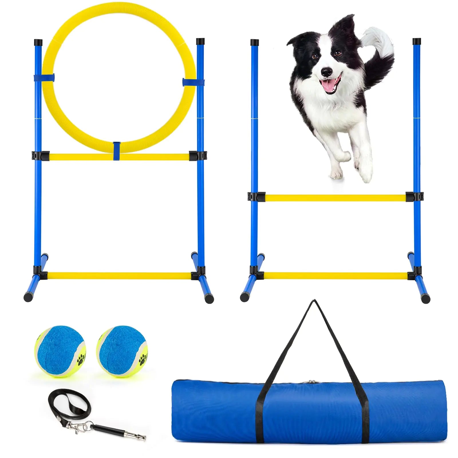 AgilityPro Dog Training Set - Indoor/Outdoor Obstacle Kit