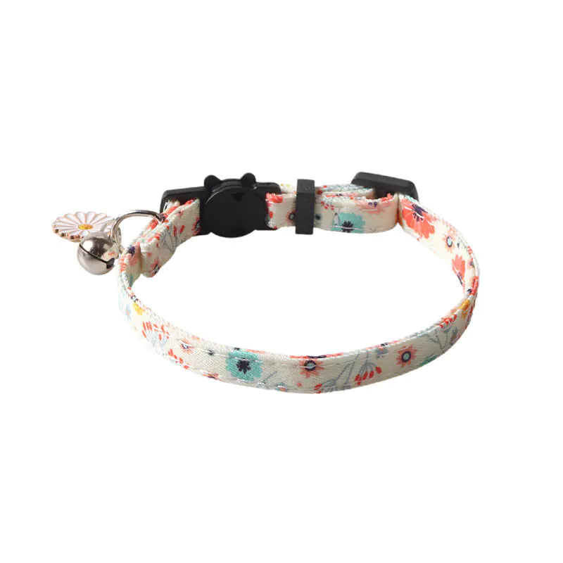 Fruit Blossom Bow Tie Cat Collar
