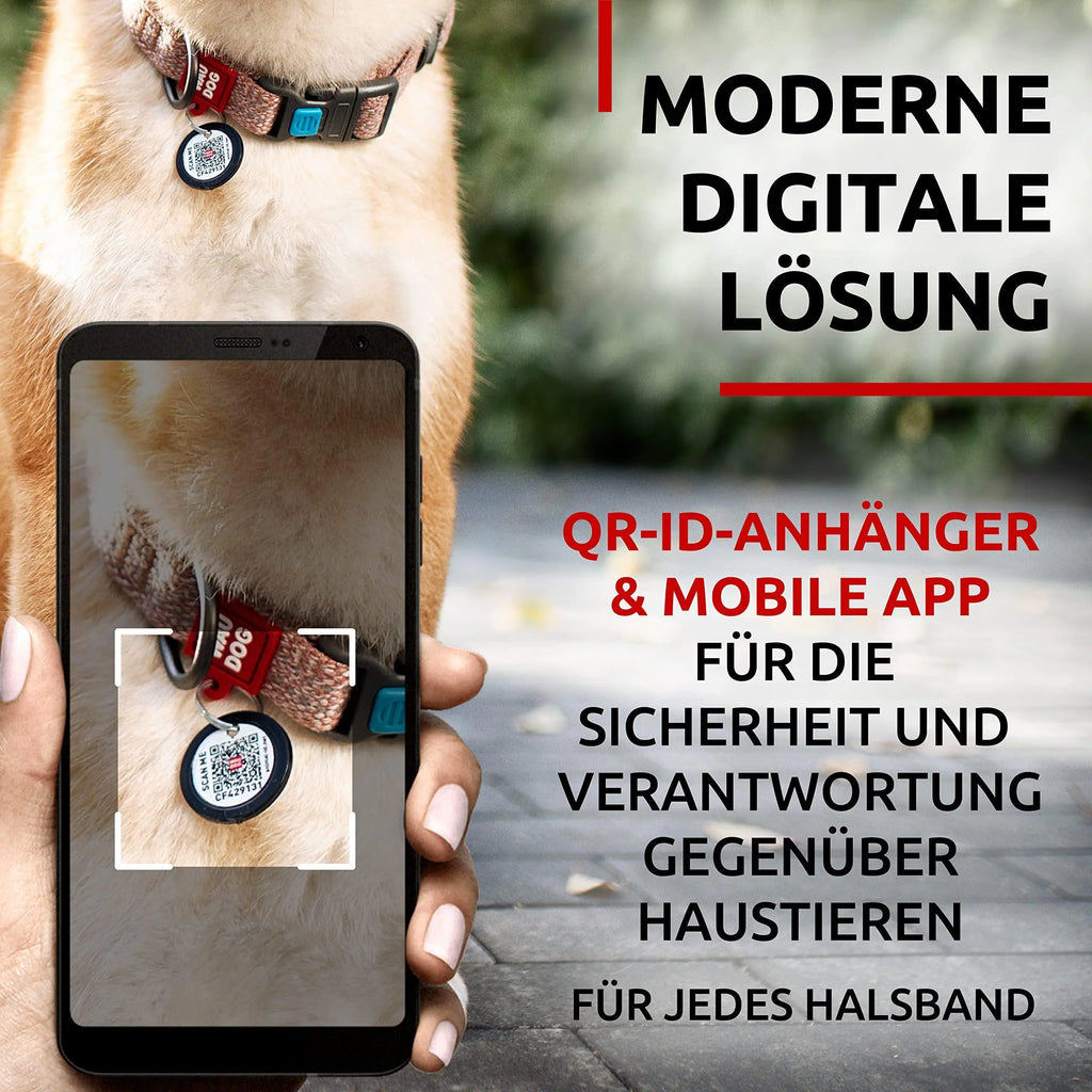 Eco-Friendly Reflective Cotton Dog Collar 10-16 inch