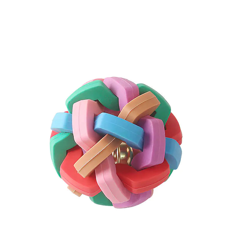 ChewProof Colorful Bell Ball Toy