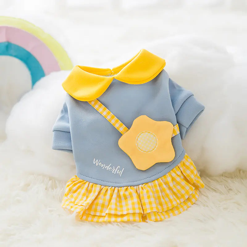 Adorable Cartoon Pet Fashion for Cool Weather