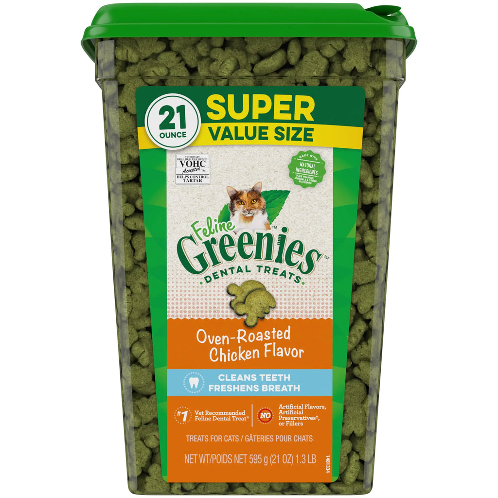 GREENIES Feline Dental Chews - Roasted Chicken 21oz