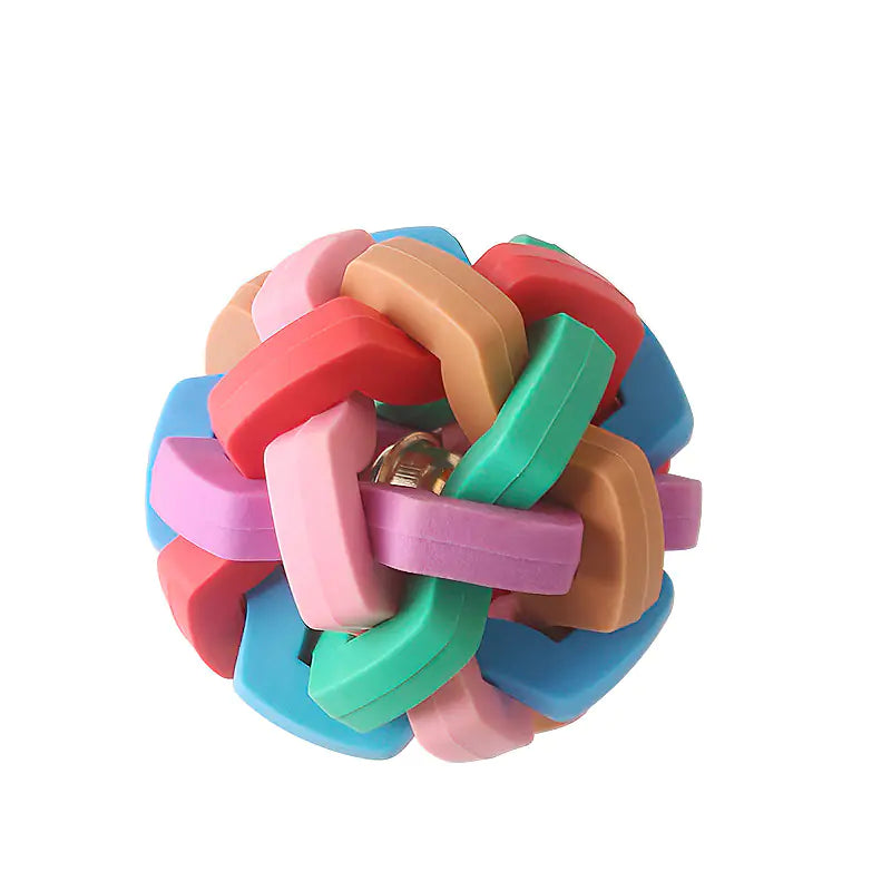 ChewProof Colorful Bell Ball Toy