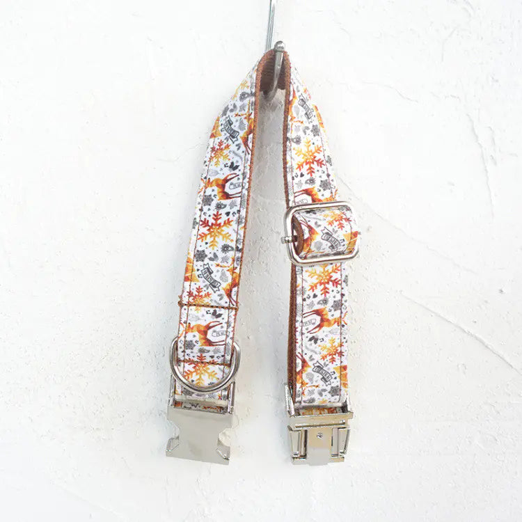 Golden Festive MUTTCO Dog Collar