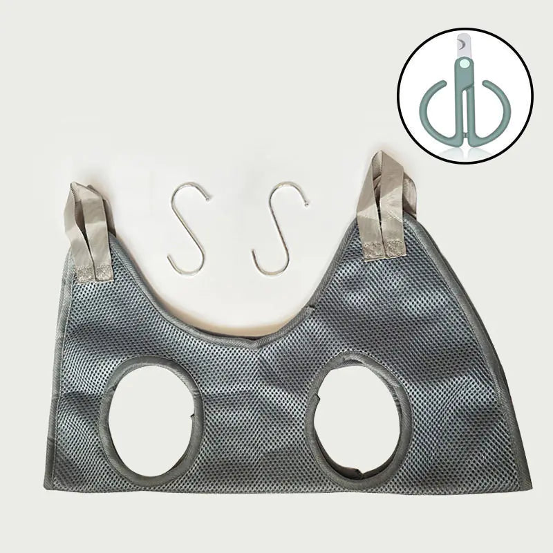 Cat Grooming Hammock - Easy Nail & Bath Helper