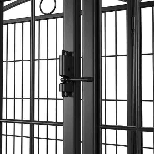 Metal Dog Play Yard with Door - 32 Inch 8 Panels