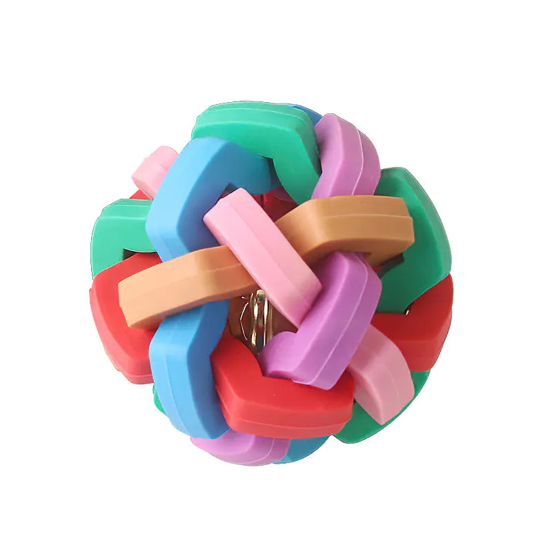 ChewProof Colorful Bell Ball Toy
