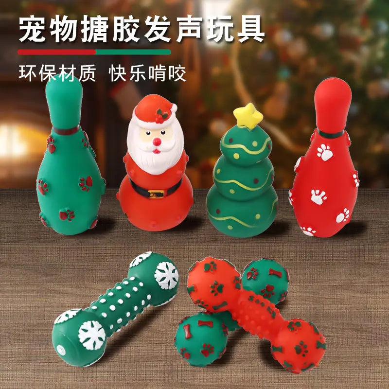 Christmas Dog Toys - Durable Chew and Squeak Toys