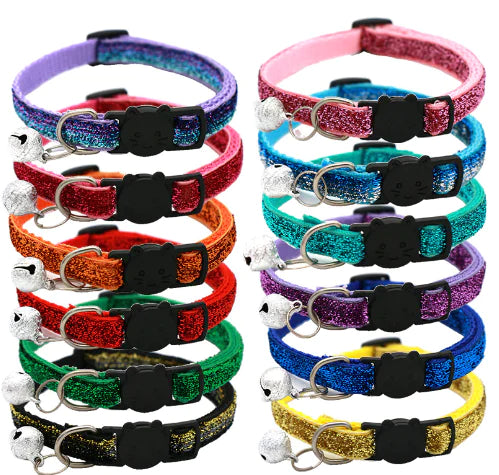 Chic Bell Cat Collar in Vibrant Colors