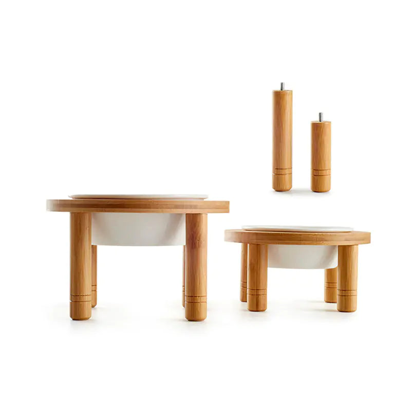 Eco-Friendly Bamboo Cat Feeding Bowl