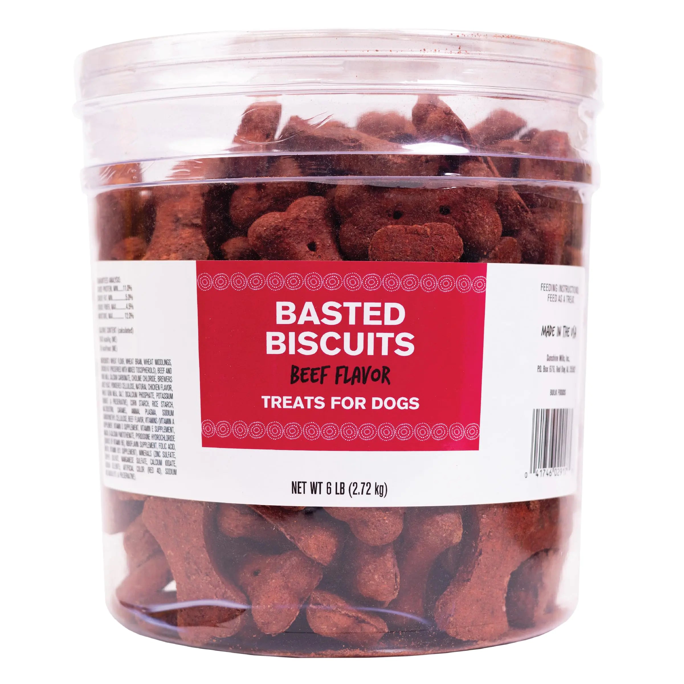 Baked Beef Bliss Dog Biscuits 6lb