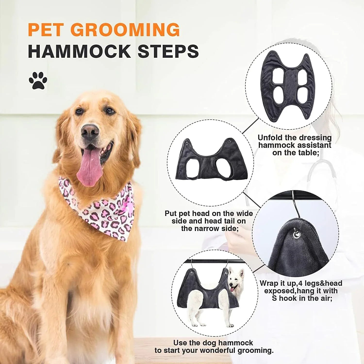 Comfort Grooming Pet Hammock Harness