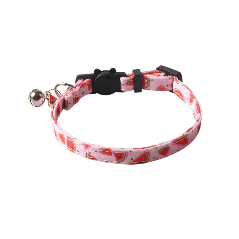 Fruit Blossom Bow Tie Cat Collar